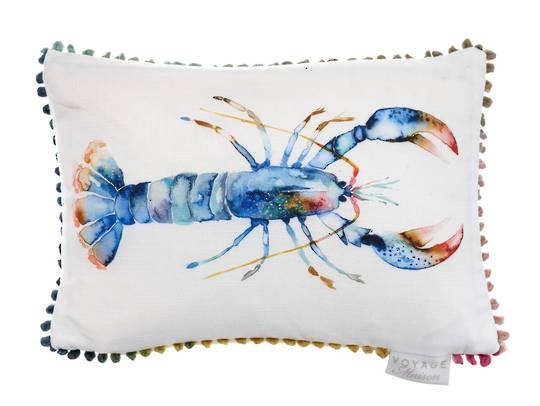 Voyage Maison - Riviera/Art House - Lobster Cushion - Cobalt